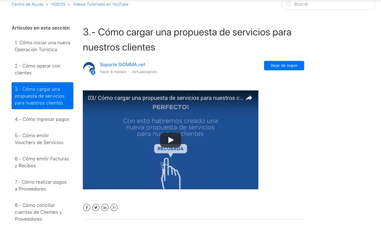 Videos - Capacitaciones SIGMMA.net